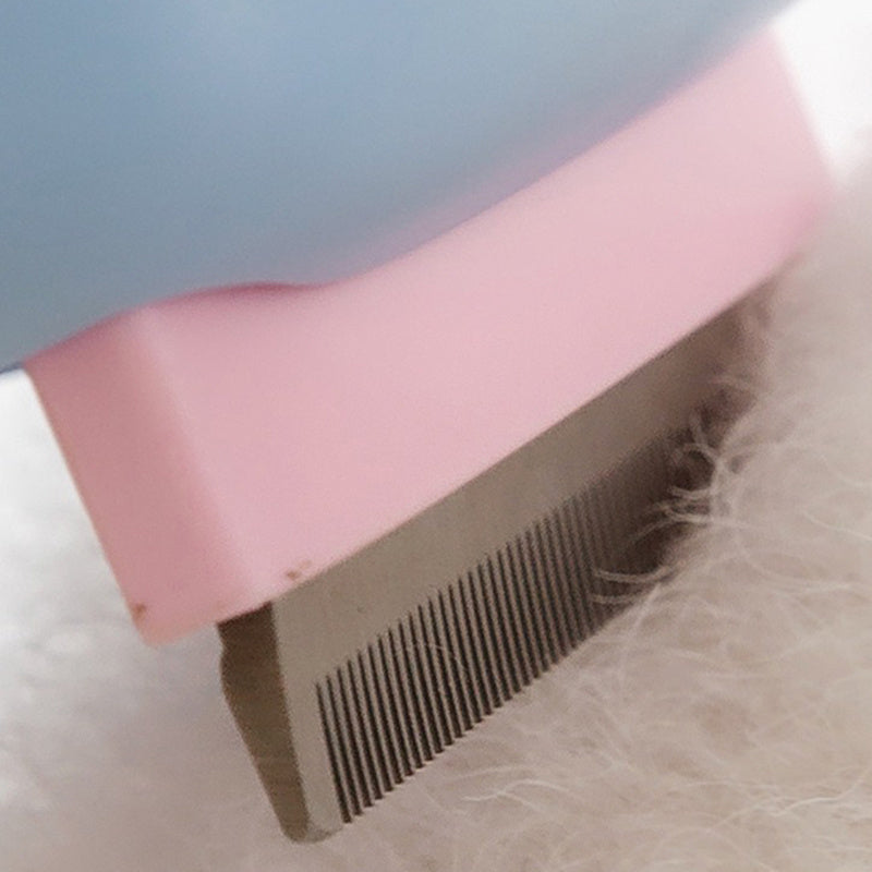 Soft-Edge Deshedding & Dematting Pet Grooming Brush