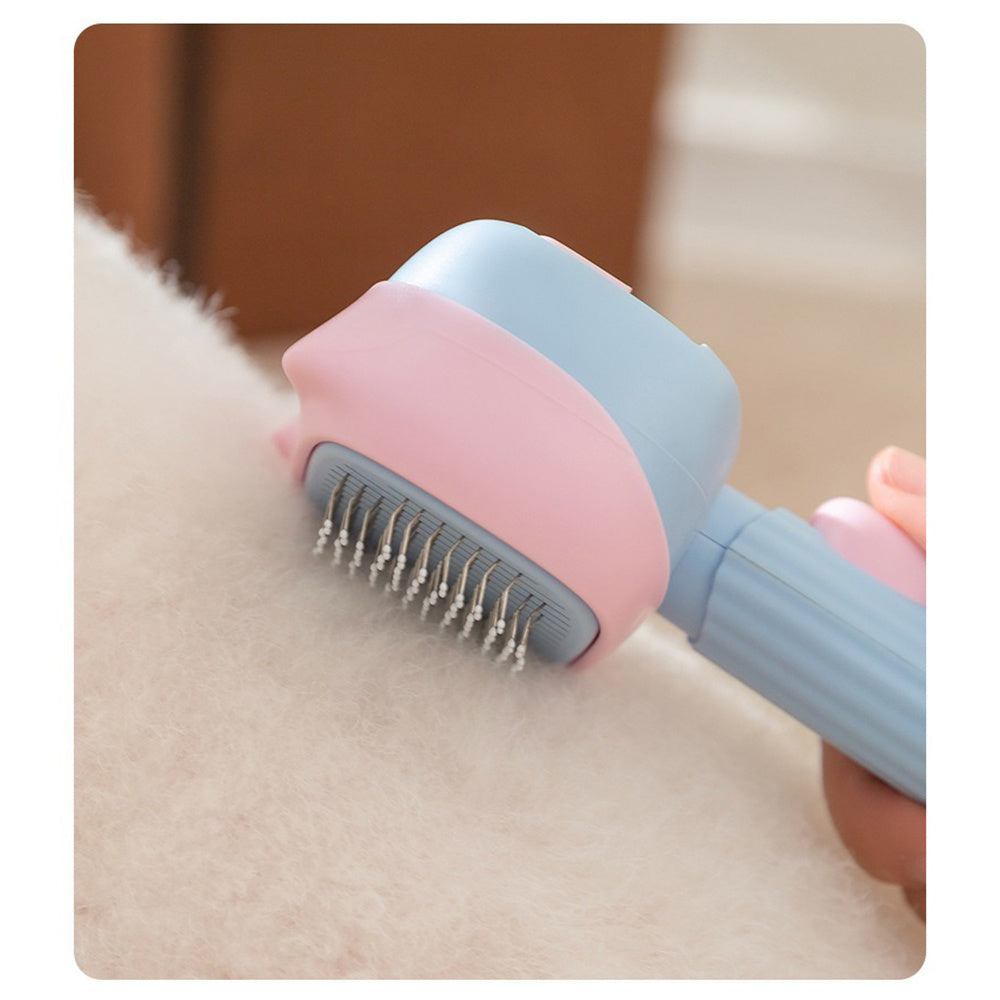 Soft-Edge Deshedding & Dematting Pet Grooming Brush