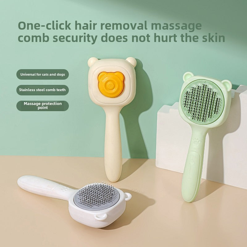 Self-Cleaning Cat Brush – Gentle & Effortless Hair Removal