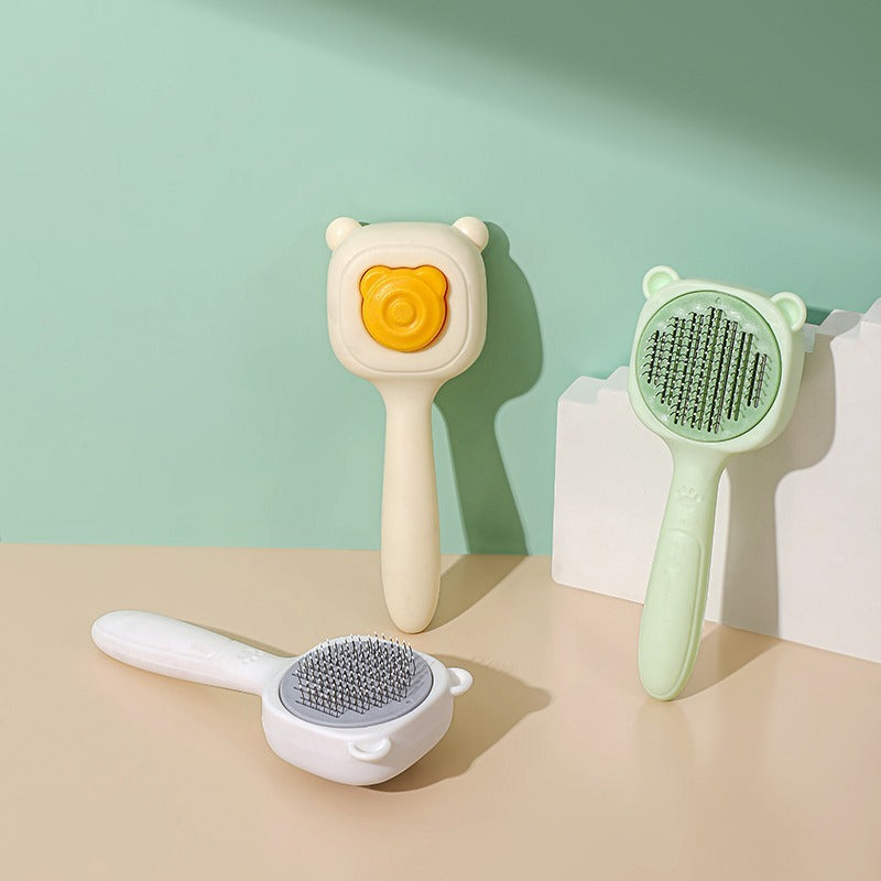Self-Cleaning Cat Brush – Gentle & Effortless Hair Removal