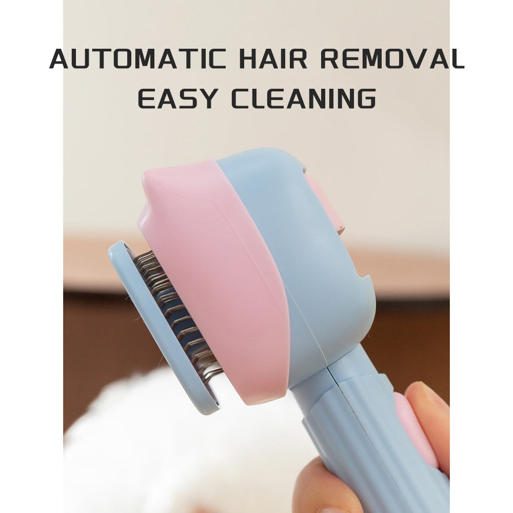 Soft-Edge Deshedding & Dematting Pet Grooming Brush
