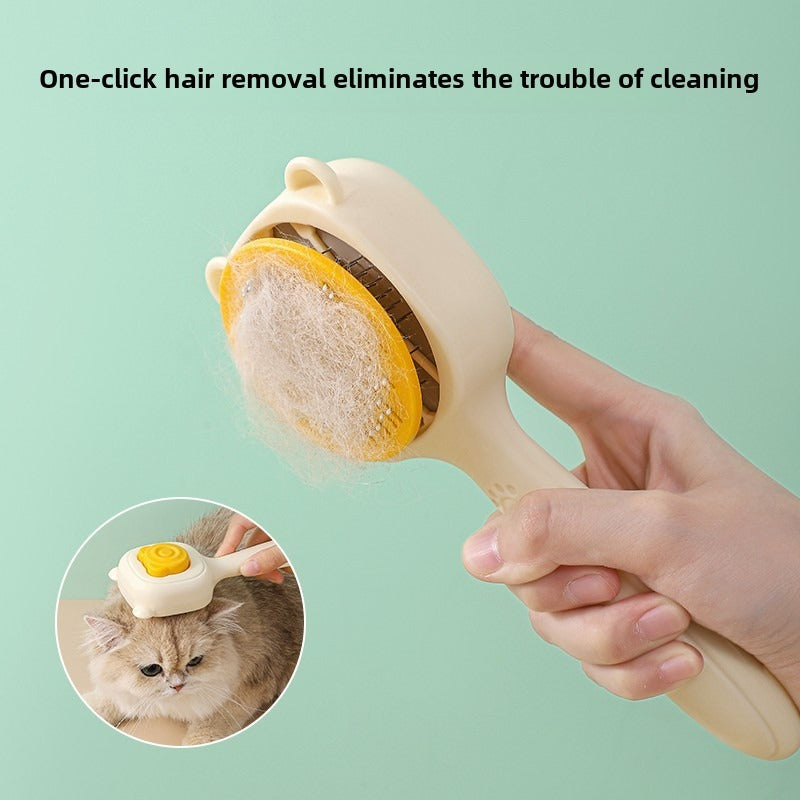 Self-Cleaning Cat Brush – Gentle & Effortless Hair Removal