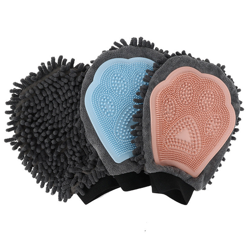 Quick-Dry Grooming Brush Mitt