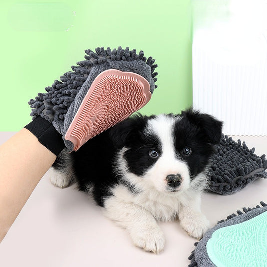 Quick-Dry Grooming Brush Mitt