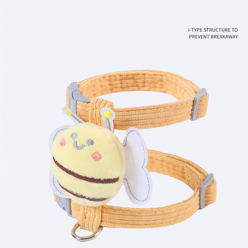 Bee-Themed Escape-Proof Cat Harness – Stylish & Secure! - Best Pets Bargain
