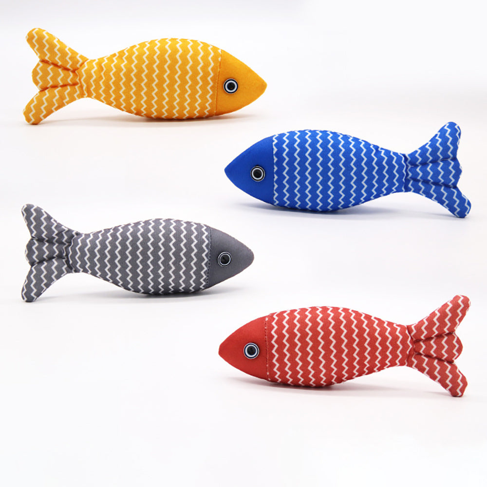 Interactive Fish Pillow Toy with Organic Catnip - Best Pets Bargain