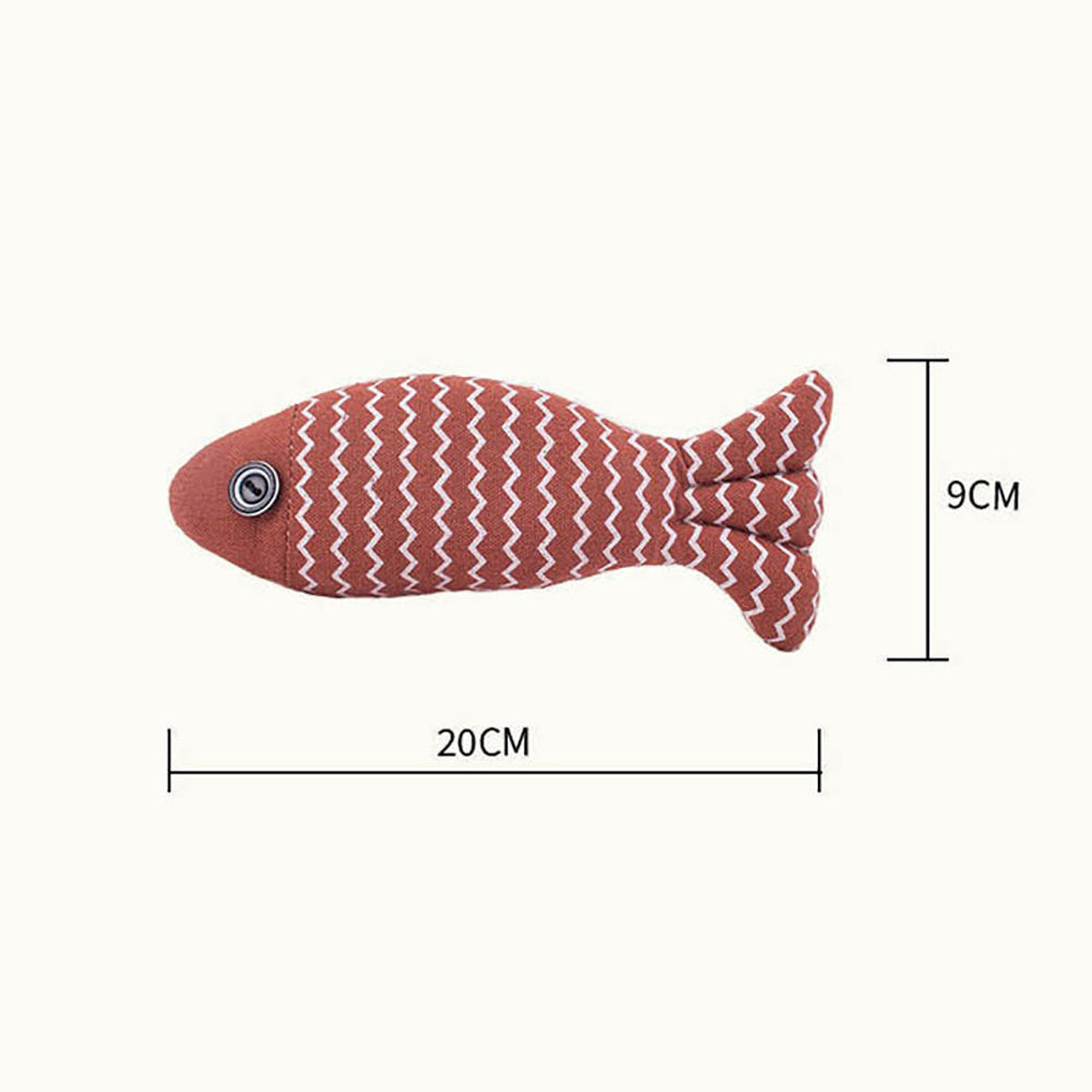 Interactive Fish Pillow Toy with Organic Catnip - Best Pets Bargain