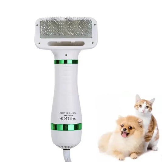 Fast-Drying Pet Hair Dryer with Slicker Brush! - Best Pets Bargain