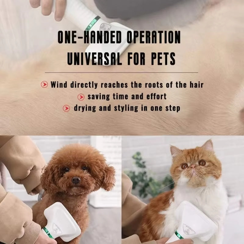 Fast-Drying Pet Hair Dryer with Slicker Brush! - Best Pets Bargain
