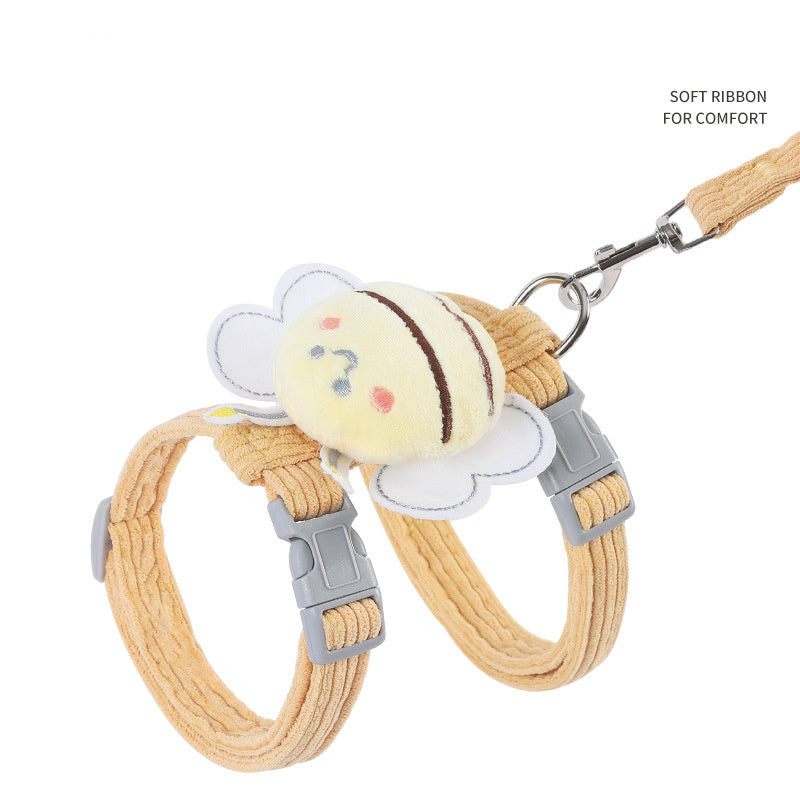 Bee-Themed Escape-Proof Cat Harness – Stylish & Secure! - Best Pets Bargain