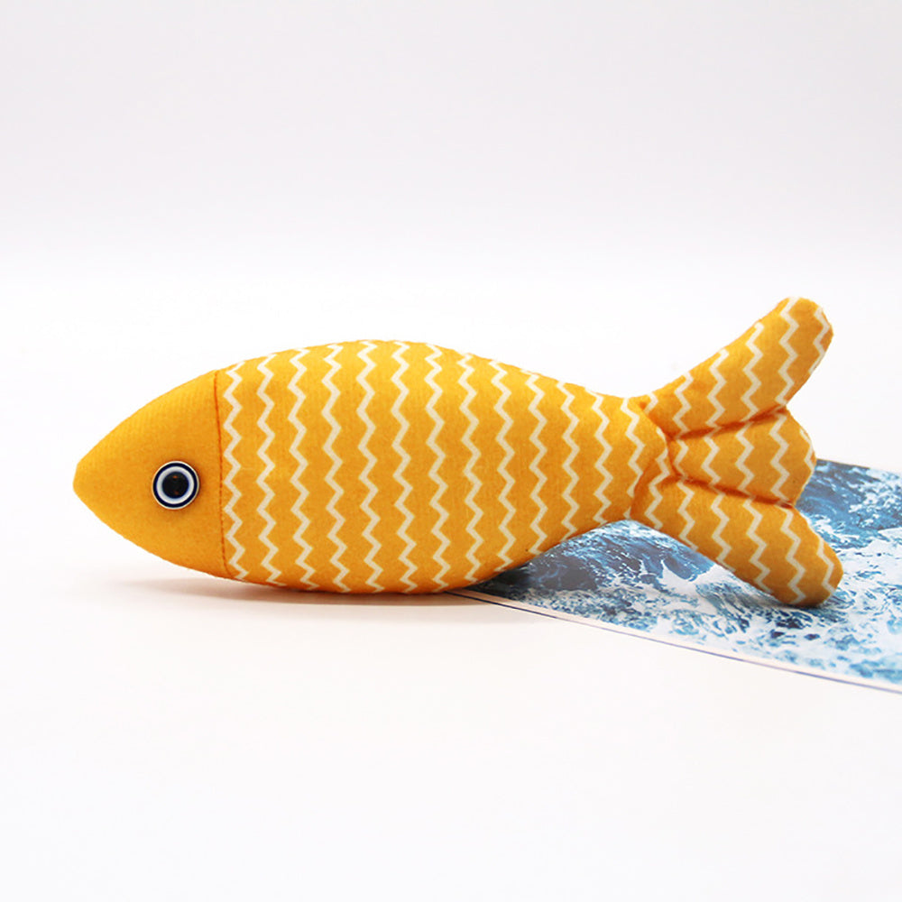 Interactive Fish Pillow Toy with Organic Catnip - Best Pets Bargain