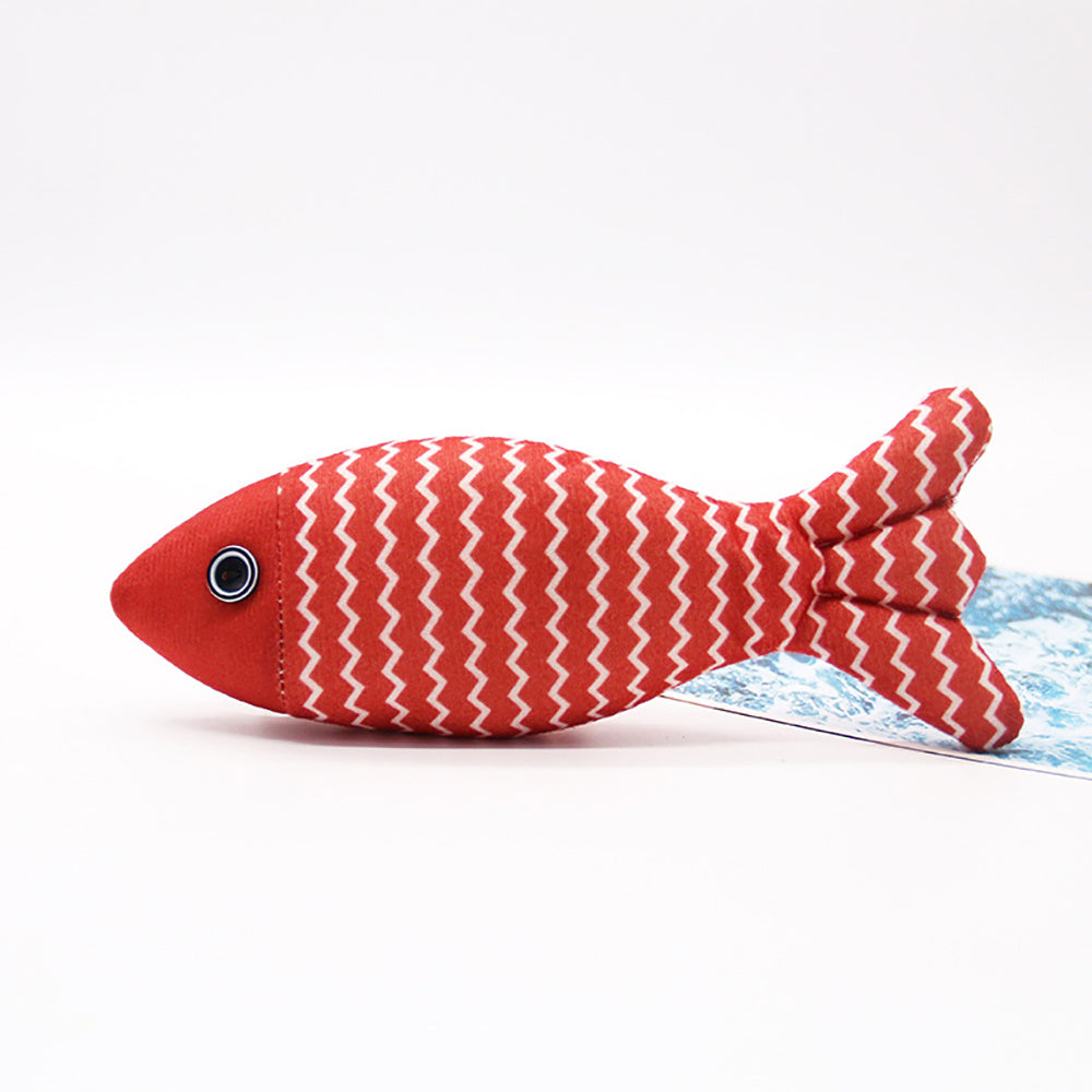 Interactive Fish Pillow Toy with Organic Catnip - Best Pets Bargain