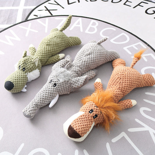 Comforting and Durable Plush Dog Chew Toy - Best Pets Bargain