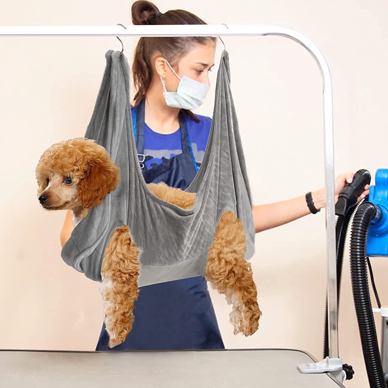 Pet Grooming Hammock for Easy Trimming & Bathing - Best Pets Bargain